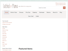 Tablet Screenshot of latchedmama.com
